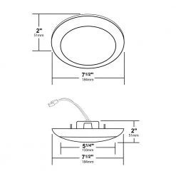 Hot Sale 👏 DLS 5/6 in. White 1200 Lumen Integrated LED Recessed Surface Mount Trim in 4000K by NICOR ⌛ -NICOR Sales Store nicor recessed lighting trims dls56 3012 120 4k wh 44 1000