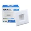 Hot Sale 👍 DLR Series 3 in. White (3000K) LED Square Recessed Retrofit Downlight Trim Kit, 90+ CRI by NICOR ⌛ -NICOR Sales Store nicor recessed lighting trims dqr3 10 120 3k wh bf 64 1000