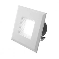 Hot Sale 👍 DLR Series 3 in. White (3000K) LED Square Recessed Retrofit Downlight Trim Kit, 90+ CRI by NICOR ⌛ -NICOR Sales Store nicor recessed lighting trims dqr3 10 120 3k wh bf fa 1000