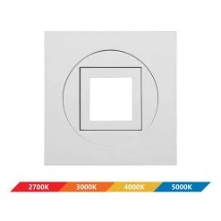Brand new 🤩 DQR4MA Series 4 in. Square 3000K White Integrated LED Recessed Gimbal/Eyeball Trim by NICOR 👏 -NICOR Sales Store nicor recessed lighting trims dqr4ma11203kwh 1f 1000