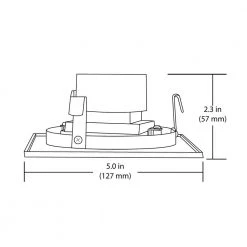 Brand new 🤩 DQR4MA Series 4 in. Square 3000K White Integrated LED Recessed Gimbal/Eyeball Trim by NICOR 👏 -NICOR Sales Store nicor recessed lighting trims dqr4ma11203kwh fa 1000