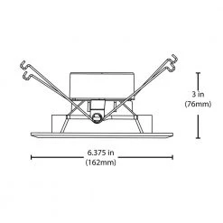 Deals 👏 DLR Series 5 in. White (1190 Lumens) LED Square Recessed Retrofit Downlight Trim Kit, 4000K by NICOR 😉 -NICOR Sales Store nicor recessed lighting trims dqr5 10 120 4k wh bf fa 1000