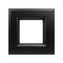 Best Sale 🛒 DQR6 Series 6 in. Black Integrated LED Square Recessed Retrofit Downlight Trim Kit, 3000K, 1280 Lumens by NICOR 🎉 -NICOR Sales Store nicor recessed lighting trims dqr6 10 120 3k bk bf 1f 1000