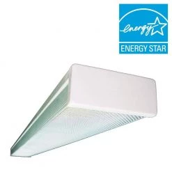 Deals 😍 2-Light White Fluorescent Wraparound Steel Ceiling Fixture with Clear Prismatic Acrylic Lens by NICOR 🛒 -NICOR Sales Store nicor wraparound lights 10359eb a0 1000