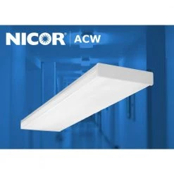 Best Pirce 🔔 ACW 220-Watt Equivalent High-Output White Integrated LED Wraparound Ceiling Light Fixture, 5000K by NICOR ⌛ -NICOR Sales Store nicor wraparound lights acw 20 4h 50k d4 1000