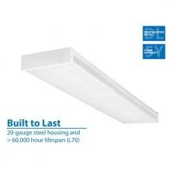 Best deal โ ACW 120-Watt Equivalent White Integrated LED Wraparound Ceiling Light Fixture, 5000K by NICOR ๐ 18 Best deal โ ACW 120-Watt Equivalent White Integrated LED Wraparound Ceiling Light Fixture, 5000K by NICOR ๐ -NICOR Sales Store nicor wraparound lights acw 20 4s 50k 1f 1000