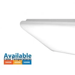 Promo 😉 225-Watt Equivalent White Integrated LED Designer Cloud Wraparound Fixture, High Output, 5000K by NICOR ⭐ -NICOR Sales Store nicor wraparound lights ccw 10 4h unv 50k c3 1000