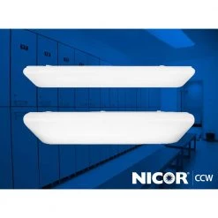 Hot Sale 😍 150-Watt Equivalent White Integrated LED Designer Cloud Wraparound Fixture, 5000K by NICOR 🛒 -NICOR Sales Store nicor wraparound lights ccw 10 4s unv 50k d4 1000