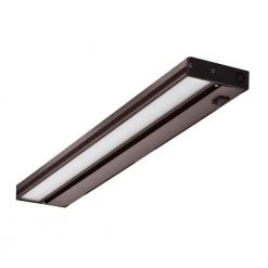 Best Sale 🎁 NUC 21 in. LED Oil-Rubbed Bronze Dimmable Under Cabinet Light with Link and Plug Port by NICOR 👏