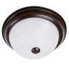 Best Pirce 👏 2-Light Oil-Rubbed Bronze Flush Mount with White Marble Glass Shade by Yosemite Home Decor ⌛ -NICOR Sales Store oil rubbed bronze yosemite home decor flush mount lights jk101 11orb 64 1000