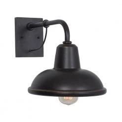 Best Sale 🔔 Brawley Collection 1-Light Oil-Rubbed Bronze Outdoor Wall Lantern Sconce by Yosemite Home Decor 🎁 -NICOR Sales Store oil rubbed bronze yosemite home decor outdoor sconces 24301 1orb 40 1000