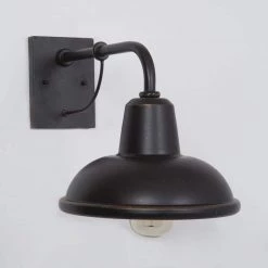 Best Sale 🔔 Brawley Collection 1-Light Oil-Rubbed Bronze Outdoor Wall Lantern Sconce by Yosemite Home Decor 🎁