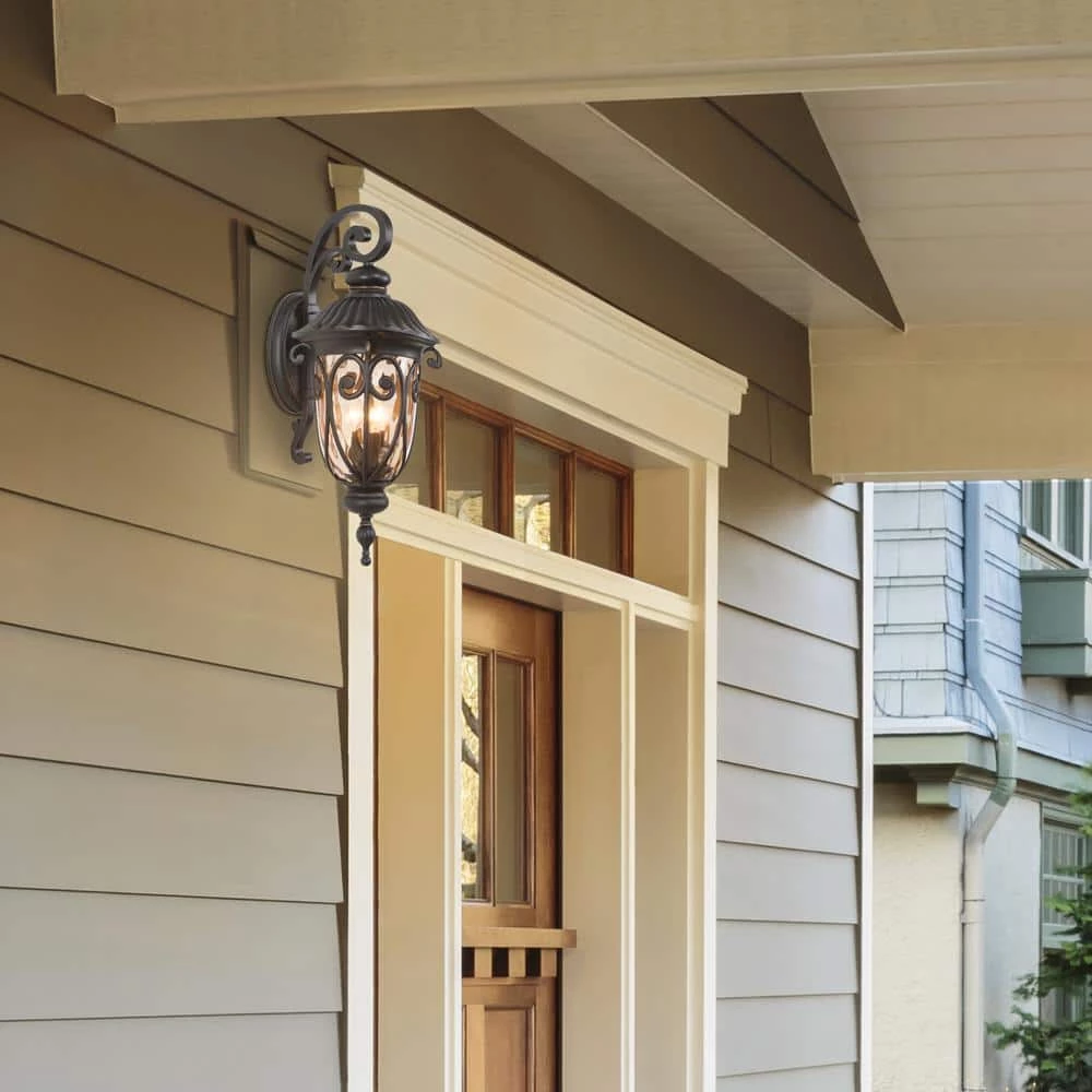 Discount 🥰 Viviana Collection 3-Light Oil Rubbed Bronze Outdoor Wall Lantern Sconce by Yosemite Home Decor 😉 4 Discount 🥰 Viviana Collection 3-Light Oil Rubbed Bronze Outdoor Wall Lantern Sconce by Yosemite Home Decor 😉 - Image 2