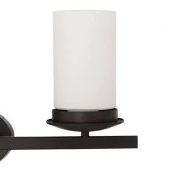 Outlet 💯 Columbia Rock 3-Light Oil Rubbed Bronze Bathroom Vanity Light with White Glass Shade by Yosemite Home Decor ⌛ -NICOR Sales Store oil rubbed bronze yosemite home decor vanity lighting 101 3v orb 40 1000