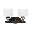 Deals 💯 Mitchell Peak 2-Light Oil Rubbed Bronze Bathroom Vanity Light with Dove White Glass Shade by Yosemite Home Decor 👏 -NICOR Sales Store oil rubbed bronze yosemite home decor vanity lighting 2009 2v orb 64 1000