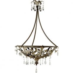Wholesale 🥰 Splendido Collection 4-Light Oxido with Gold Highlight Hanging Pendant by Yosemite Home Decor ✔️