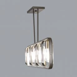 Discount 😀 Ellipitical 7-Light Island Light in Polish Nickel Chandelier with Rotating Decorative by Yosemite Home Decor 🛒 -NICOR Sales Store polish nickel yosemite home decor chandeliers 120027746 fa 1000