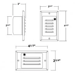 Cheap 👍 STP Series Hardwire White LED Stair Light with Dusk to Dawn Sensor by NICOR 😍 -NICOR Sales Store powder coated nicor stair lights stp 10 120 wh pc fa 1000