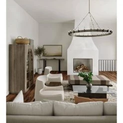 Deals 🛒 Farrington Collection 24-Light Raw Iron Gray Chandelier by Yosemite Home Decor 😉 -NICOR Sales Store raw iron gray yosemite home decor chandeliers sc20583 24rg 60 31 1000