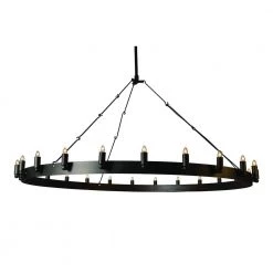Deals ๐ Farrington Collection 24-Light Raw Iron Gray Chandelier by Yosemite Home Decor ๐