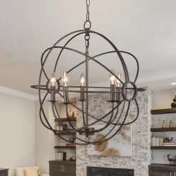 Buy ✨ Shooting Star 5-Light Rustic Black Chandelier by Yosemite Home Decor 🎉 -NICOR Sales Store rustic black yosemite home decor chandeliers scfp2005 5 rs 31 1000
