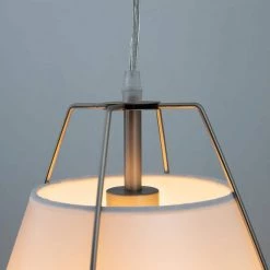 New 💯 Mira 1-Light Satin Nickel Modern Pendant with White Shade by Yosemite Home Decor ✨ -NICOR Sales Store satin nickel yosemite home decor chandeliers 140005142 44 1000