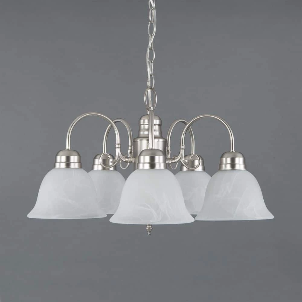 Best Pirce ๐ Manzanita 5-Light Satin Nickel Hanging Chandelier with Frosted Marble Glass Shade by Yosemite Home Decor ๐คฉ 7 Best Pirce ๐ Manzanita 5-Light Satin Nickel Hanging Chandelier with Frosted Marble Glass Shade by Yosemite Home Decor ๐คฉ - Image 5