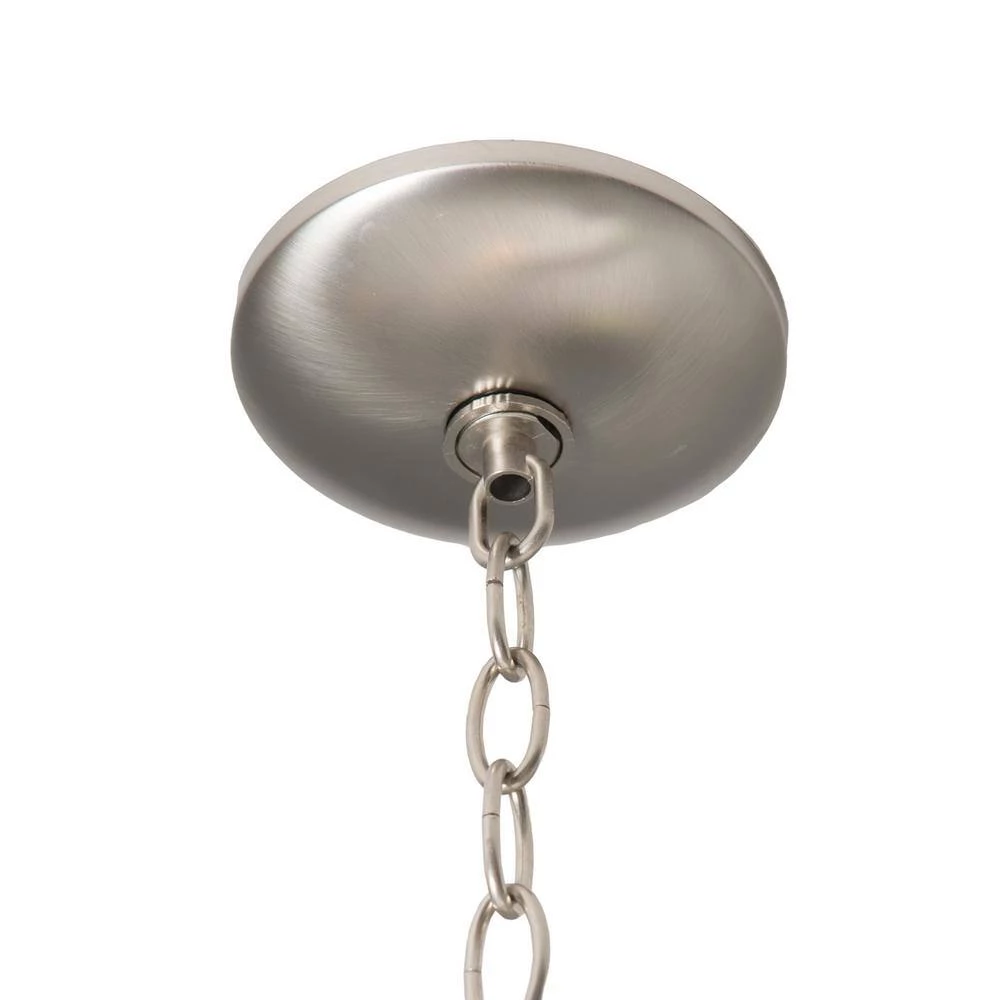 Budget ✔️ 2-Light Pendant in Satin Nickel Finish with White Glass Shade by Yosemite Home Decor ❤️ 5 Budget ✔️ 2-Light Pendant in Satin Nickel Finish with White Glass Shade by Yosemite Home Decor ❤️ - Image 3