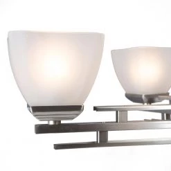 Best Pirce 🌟 Half Dome 5-Light Satin Nickel Hanging Chandelier with White Frosted Glass Shade by Yosemite Home Decor 👏 -NICOR Sales Store satin nickel yosemite home decor chandeliers 95535 5sn 1f 1000