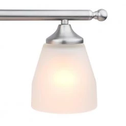 New ❤️ Jordan 2-Light Satin Nickel Vanity Light with Frosted White Glass Shades by Yosemite Home Decor ⭐ -NICOR Sales Store satin nickel yosemite home decor vanity lighting 130001242 4f 1000