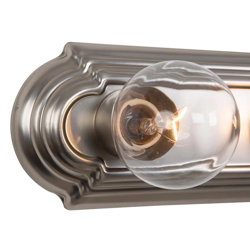 Outlet 👍 Vanity Lighting Family 4-Light Satin Nickel Bathroom Vanity Light by Yosemite Home Decor 🎁 6 Outlet 👍 Vanity Lighting Family 4-Light Satin Nickel Bathroom Vanity Light by Yosemite Home Decor 🎁 - Image 4