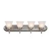 Buy 😉 Vanity Lighting Family 4-Light Satin Nickel Frame Bathroom Vanity Light with Alabaster Glass Shade by Yosemite Home Decor 🧨 -NICOR Sales Store satin nickel yosemite home decor vanity lighting 4994 4sn 64 1000