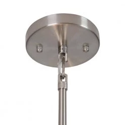 Hot Sale 🔔 Lyell Forks Family 5-Light Satin Steel Pendant with Chili Pepper Red Fabric Shade by Yosemite Home Decor 👍 -NICOR Sales Store satin steel yosemite home decor chandeliers sh3007 5p cprs 44 1000