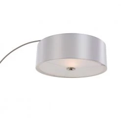 Cheapest 👏 Portable Lamps Series 65 in. Satin Steel Floor Lamp with Pristine White Fabric Shade by Yosemite Home Decor 🔥 -NICOR Sales Store satin steel yosemite home decor table lamps pfl128pw ss c3 1000