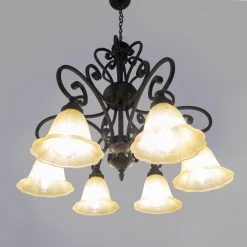 Promo ✨ Florence Collection 6-Light Sierra Slate Chandelier with Champagne Glass Shade by Yosemite Home Decor ⌛ 10 Promo ✨ Florence Collection 6-Light Sierra Slate Chandelier with Champagne Glass Shade by Yosemite Home Decor ⌛ -NICOR Sales Store sierra slate yosemite home decor chandeliers 95836r 6ss 4f 1000
