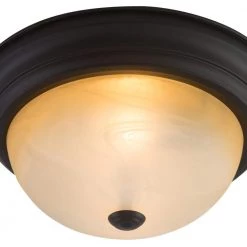 Discount 🔔 Belen 2-Light Venetian Bronze Flush Mount with Amber Glass Shade by Yosemite Home Decor 🔔 -NICOR Sales Store venetian bronze yosemite home decor flush mount lights jk102 13vb 4f 1000