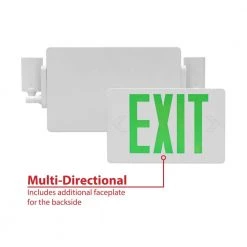 Outlet 🌟 ECL2 Series Slim LED Emergency Exit Sign Combo, Green Lettering by NICOR 😍 20 Outlet 🌟 ECL2 Series Slim LED Emergency Exit Sign Combo, Green Lettering by NICOR 😍 -NICOR Sales Store white green lettering nicor emergency exit lights ecl21unvwhg2 77 1000