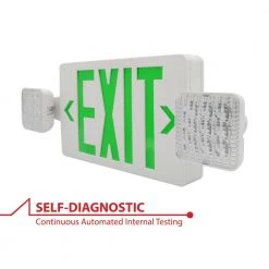 Best deal 🧨 ECL3 Self-Diagnostic 25-Watt Equivalent 120-Volt Integrated LED Emergency Exit Sign, Green Lettering, Remote Capable by NICOR 🎁 -NICOR Sales Store white nicor emergency exit lights ecl310unvwhg2rsd 40 1000