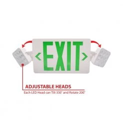 Best deal 🧨 ECL3 Self-Diagnostic 25-Watt Equivalent 120-Volt Integrated LED Emergency Exit Sign, Green Lettering, Remote Capable by NICOR 🎁 -NICOR Sales Store white nicor emergency exit lights ecl310unvwhg2rsd a0 1000