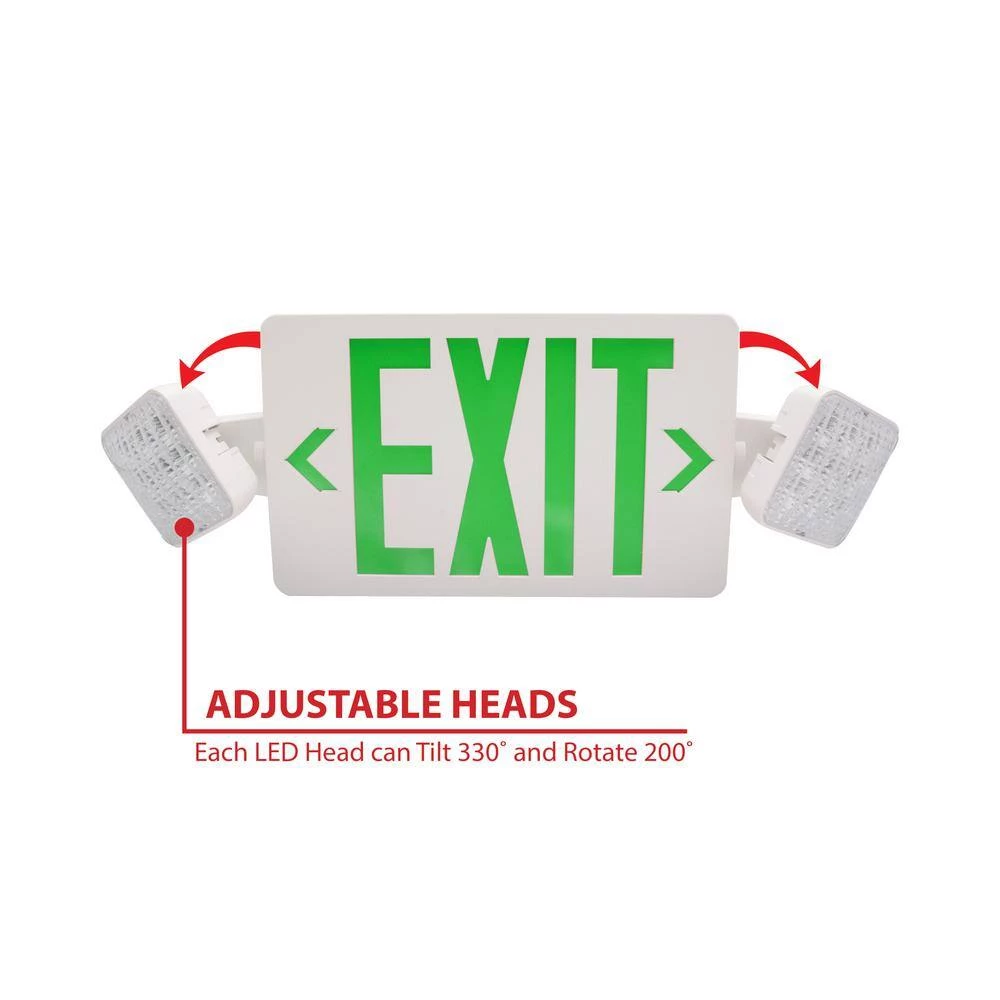 Budget ๐ ECL3 Self-Diagnostic 25-Watt Equivalent 120-Volt Integrated LED Emergency Exit Sign, Green Lettering by NICOR ๐ 5 Budget ๐ ECL3 Self-Diagnostic 25-Watt Equivalent 120-Volt Integrated LED Emergency Exit Sign, Green Lettering by NICOR ๐ - Image 3