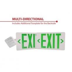 Budget ๐ ECL3 Self-Diagnostic 25-Watt Equivalent 120-Volt Integrated LED Emergency Exit Sign, Green Lettering by NICOR ๐ 21 Budget ๐ ECL3 Self-Diagnostic 25-Watt Equivalent 120-Volt Integrated LED Emergency Exit Sign, Green Lettering by NICOR ๐ -NICOR Sales Store white nicor emergency exit lights ecl310unvwhg2sd c3 1000