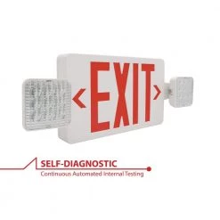 Cheapest 👏 ECL3 Self-Diagnostic 25-Watt Equivalent 120-Volt Integrated LED Emergency Exit Sign, Red Lettering, Remote Capable by NICOR 🎁 -NICOR Sales Store white nicor emergency exit lights ecl310unvwhr2rsd 40 1000