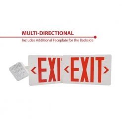 Cheapest 👏 ECL3 Self-Diagnostic 25-Watt Equivalent 120-Volt Integrated LED Emergency Exit Sign, Red Lettering, Remote Capable by NICOR 🎁 -NICOR Sales Store white nicor emergency exit lights ecl310unvwhr2rsd 4f 1000