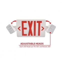 Best Sale 🔥 ECL3 Self-Diagnostic 25-Watt Equivalent 120-Volt Integrated LED Emergency Exit Sign, Red Lettering by NICOR 🌟 -NICOR Sales Store white nicor emergency exit lights ecl310unvwhr2sd 40 1000