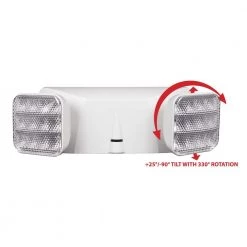 Best Sale 🥰 EML1 25-Watt White Integrated LED Emergency Light by NICOR 🧨 -NICOR Sales Store white nicor emergency exit lights eml1 10 unv wh 1f 1000