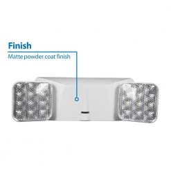 Best Sale 🥰 EML1 25-Watt White Integrated LED Emergency Light by NICOR 🧨 -NICOR Sales Store white nicor emergency exit lights eml1 10 unv wh c3 1000
