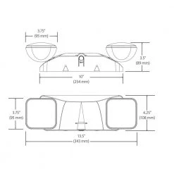 Flash Sale ๐คฉ EML Integrated LED White Adjustable Emergency Light with Remote Capability by NICOR ๐ฅ 15 Flash Sale ๐คฉ EML Integrated LED White Adjustable Emergency Light with Remote Capability by NICOR ๐ฅ -NICOR Sales Store white nicor emergency exit lights eml1 10 unv wh r c3 1000