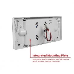 Top 10 😍 EML2 25-watt White Integrated LED Emergency Light by NICOR ⌛ -NICOR Sales Store white nicor emergency exit lights eml2 10 unv wh 1f 1000