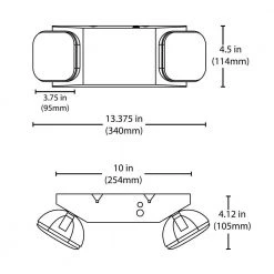 Best Sale 🤩 EML Series Low Profile Integrated LED White Adjustable Emergency Light by NICOR 🎉 9 Best Sale 🤩 EML Series Low Profile Integrated LED White Adjustable Emergency Light by NICOR 🎉 -NICOR Sales Store white nicor emergency exit lights eml310unvwh a0 1000