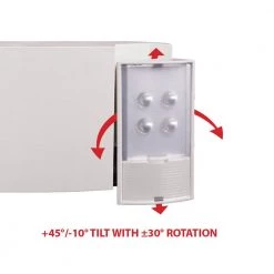 Promo ⭐ EML Series Compact Integrated LED White Emergency Light by NICOR 😍 -NICOR Sales Store white nicor emergency exit lights eml410unvwh a0 1000